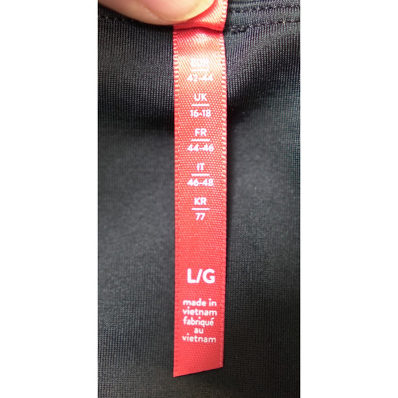 Spanx High Waist Faux Leather Leggings Shiny Black Athleisure Pants Size L EUC - Picture 8 of 12